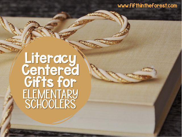 Title Image for Literacy Centered Gifts for Elementary Schoolers