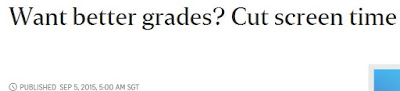 Want Better Grades? Cut screen time