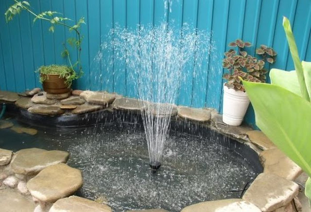 home made pond, do it yourself pond, awesome pond, make your own pond