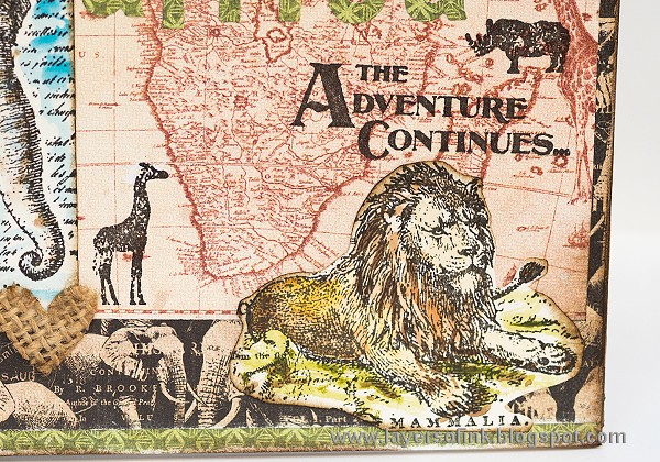 Layers of ink - Safari Travel Album by Anna-Karin with Graphic 45 Safari Adventures.
