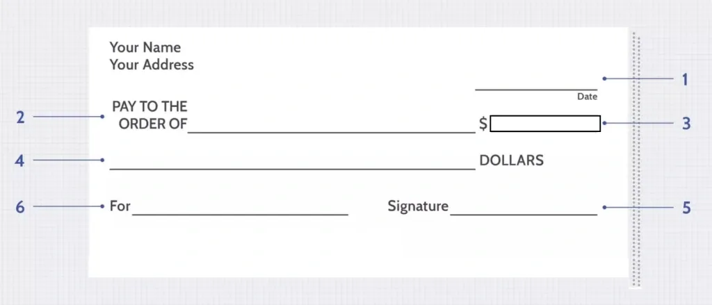 Sample Picture of  a Check