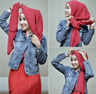 Model Hijab Pashmina Sifon