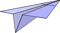 Clipart of a paper airplane