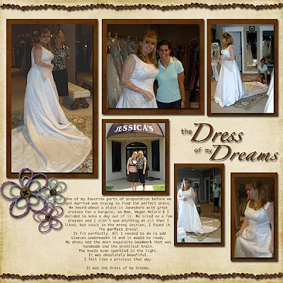 DIGITAL SCRAPBOOKING Here is my first page that Meggan helped me with 