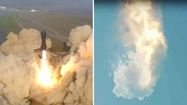 The Starship rocket from SpaceX exploded just a few minutes into its flight.