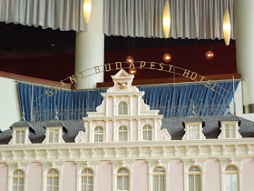 Grand Budapest Hotel model rooftop sign