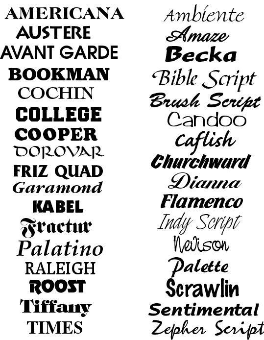 Tattoo Fonts Style