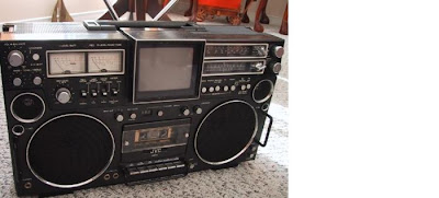 old school boombox