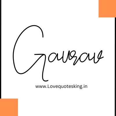 gaurav name in style