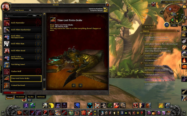 WoW, Mounts, Time-Lost Proto Drake, Collections