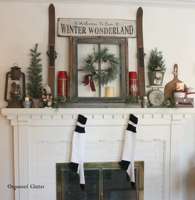 Building A Christmas Mantel Around A Window Frame