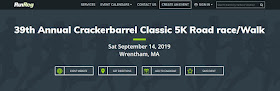 39th Annual Crackerbarrel Classic 5K Road Race/Walk - Sep 14