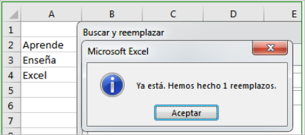 como buscar y reemplazar en excel