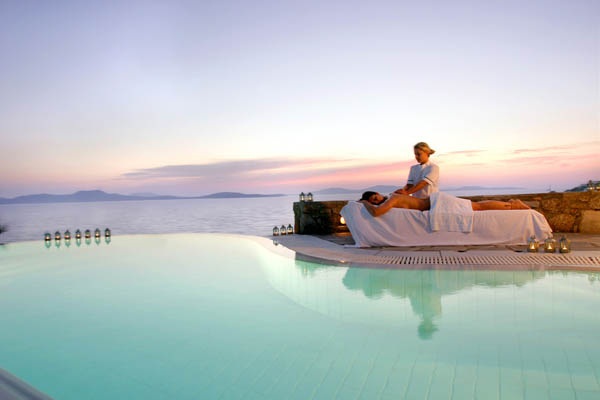 Mykonos Grand Hotel is a luxury beach resort