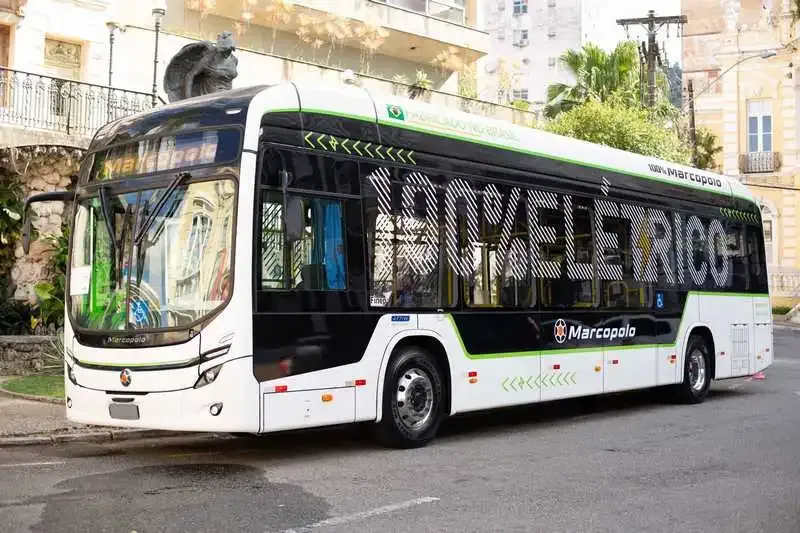 Ônibus 100% elétrico Marcopolo Attivi no Espírito Santo