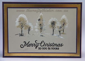 SU, Heat Embossing, Christmas Card, hand made