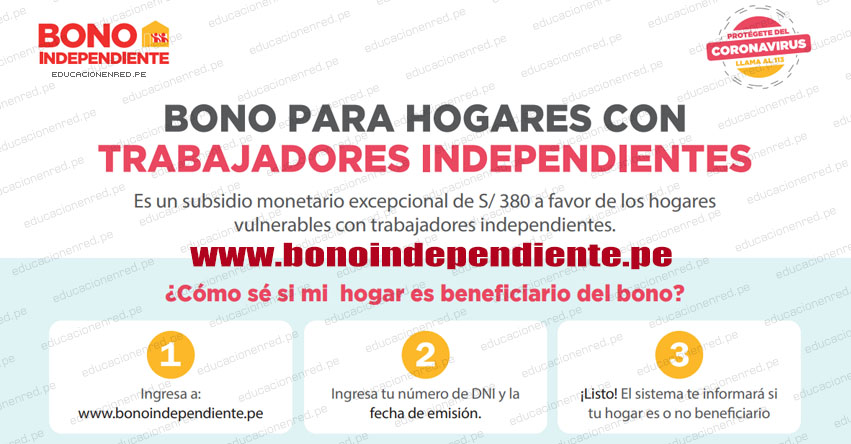 BONO S/ 380 PARA INDEPENDIENTES: ¿Cómo sé si mi hogar accede al subsidio monetario para independientes? [VIDEO]