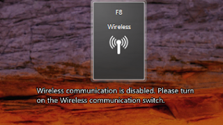 Cara mengatasi Wifi yang Disilang dan Wireless Communication is disabled please turn on the wireless communication switch
