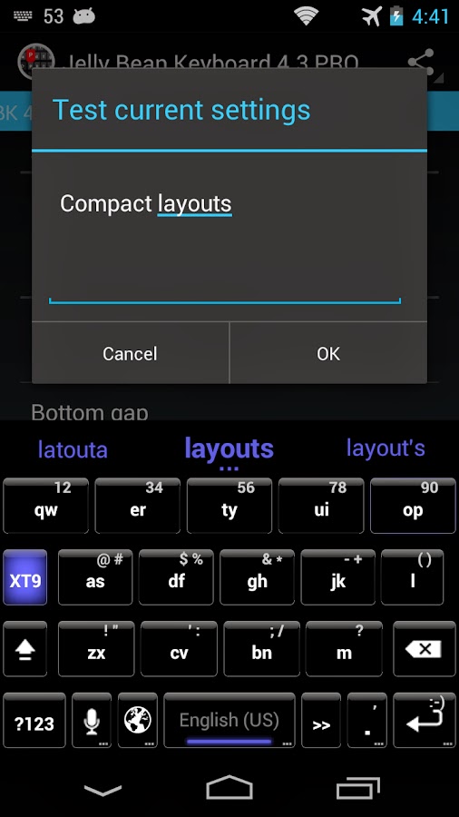 Jelly Bean Keyboard 4.3 Pro v1.0.2