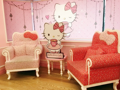 Hello Kitty Cafe (헬로키티 카페 홍대), Hongdae, Seoul, Korea