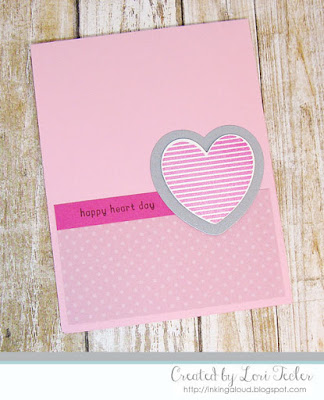 Happy Heart Day card-designed by Lori Tecler/Inking Aloud-stamps and dies from Reverse Confetti