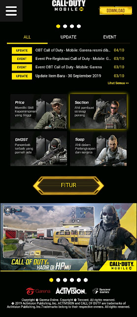 Script Phising Call Of Duty Mobile (CODM)