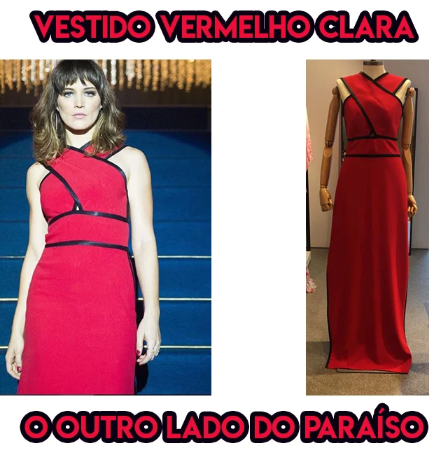 O vestido vermelho da Bianca Bin, a Clara em O Outro Lado do Paraíso