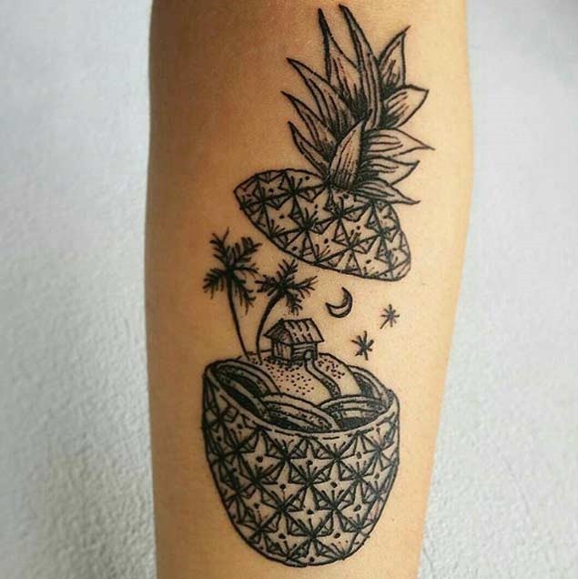 tatuagens de abacaxi