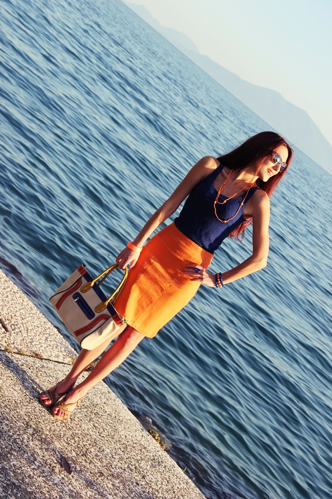 best orange and blue summer outfit combinations and ideas