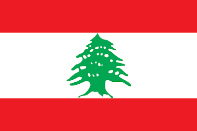 Logo Gambar Bendera Negara Lebanon PNG JPG ukuran 400 px