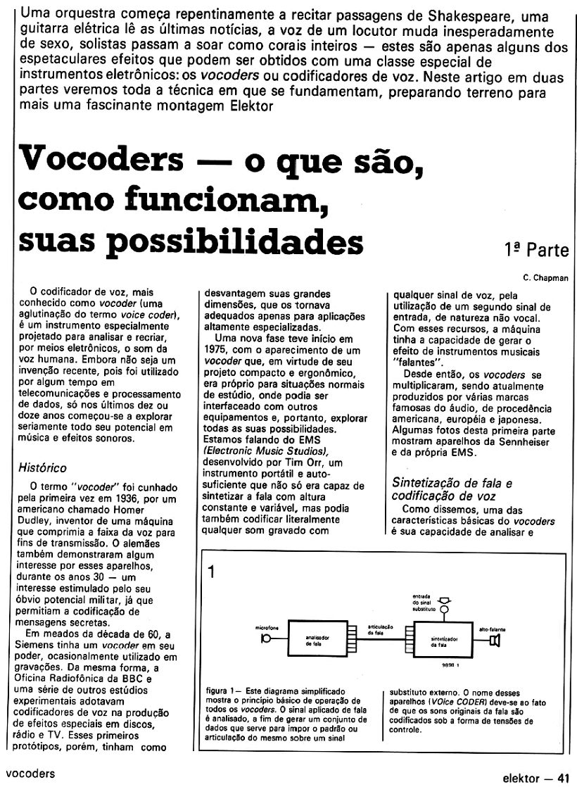 Elektor BR 1988 (agosto/setembro)  n.25 n.26 VOCODER