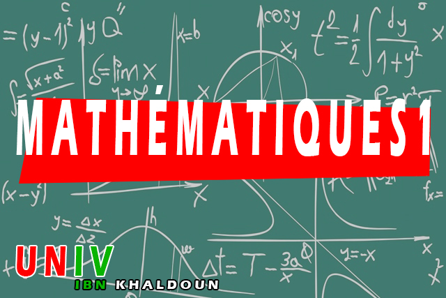 دروس الرياضيات للسنة أولى جامعي   MATHÉMATIQUE S1 ST