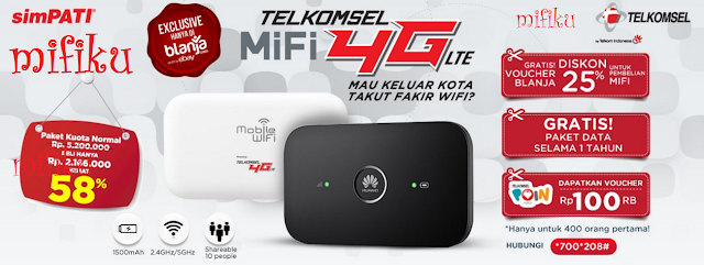 Harga dan Spesifikasi MiFi 4G Telkomsel