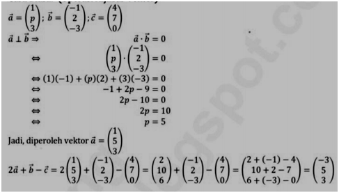 Soal Vektor Matematika Dan Kunci Jawaban 2019