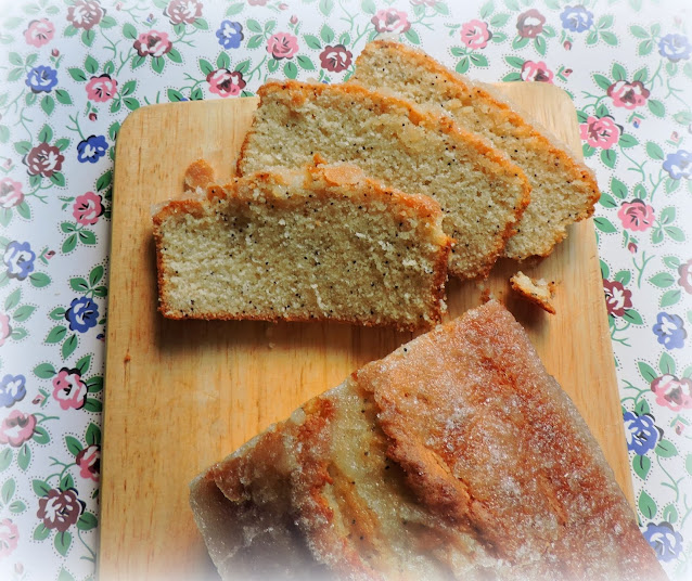 Almond Glazed Poppy Seed Bread