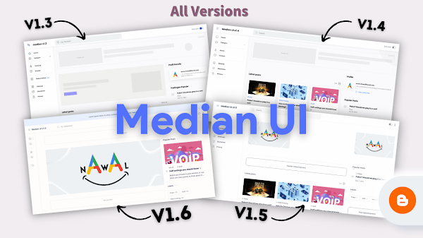 Median UI Blogger Template Download All Versions Free