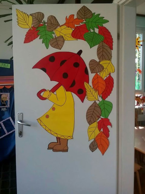 Fensterdeko Herbst Grundschule