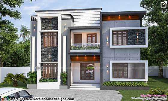 2368 square feet modern house rendering