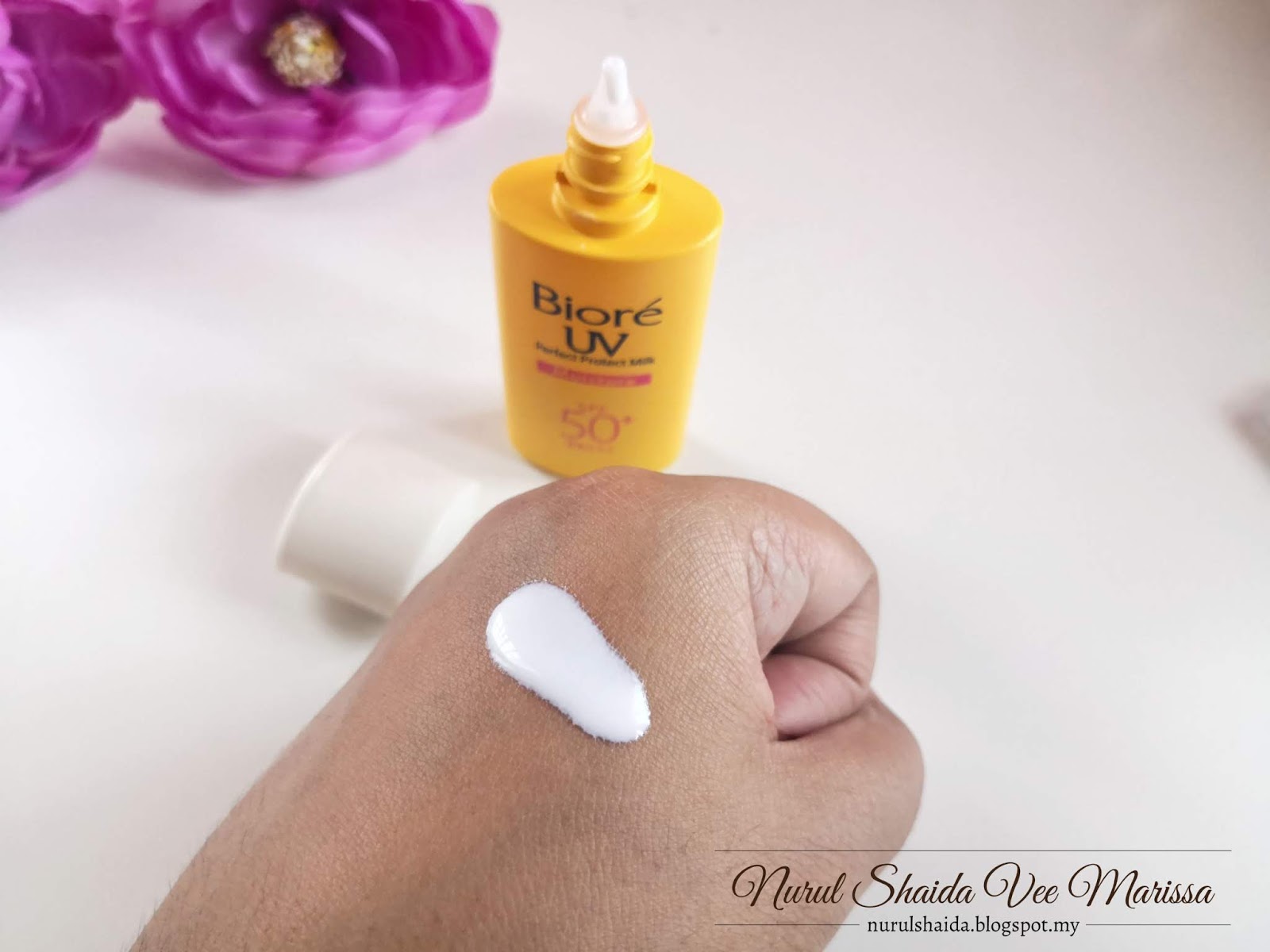 Biore Uv Perfect Protect Milk Review Nurul Shaida Vee Marissa Malaysian Beauty Lifestyle Blogger