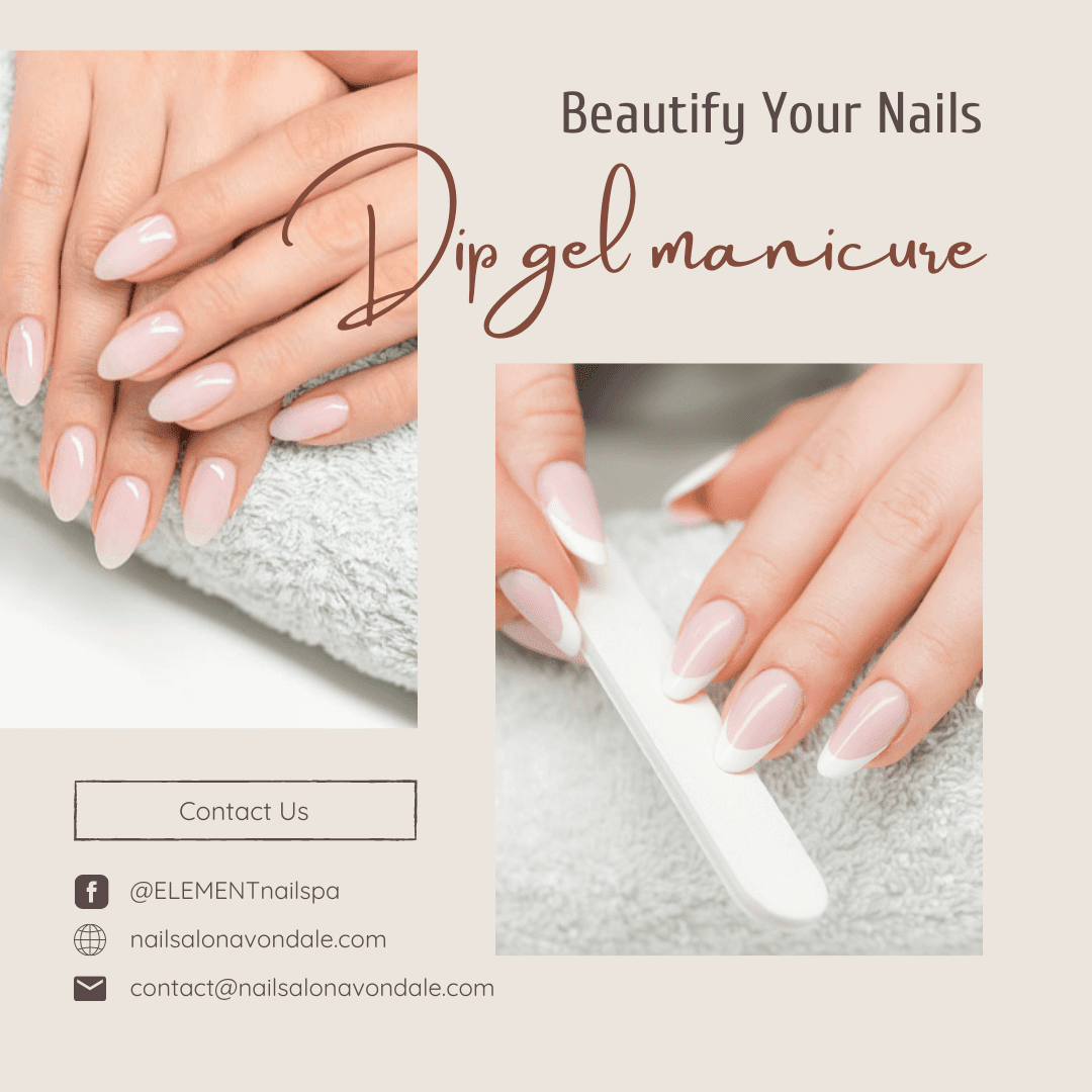 Dip gel manicure