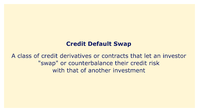 A class of credit derivatives or contracts that let an investor "swap" or counterbalance their credit risk with that of another investment.
