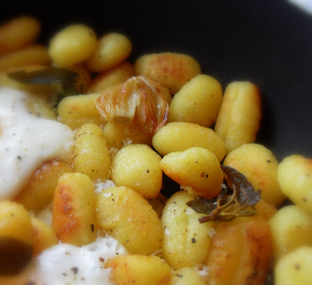 Pan Fried Potato Gnocchi & Egg