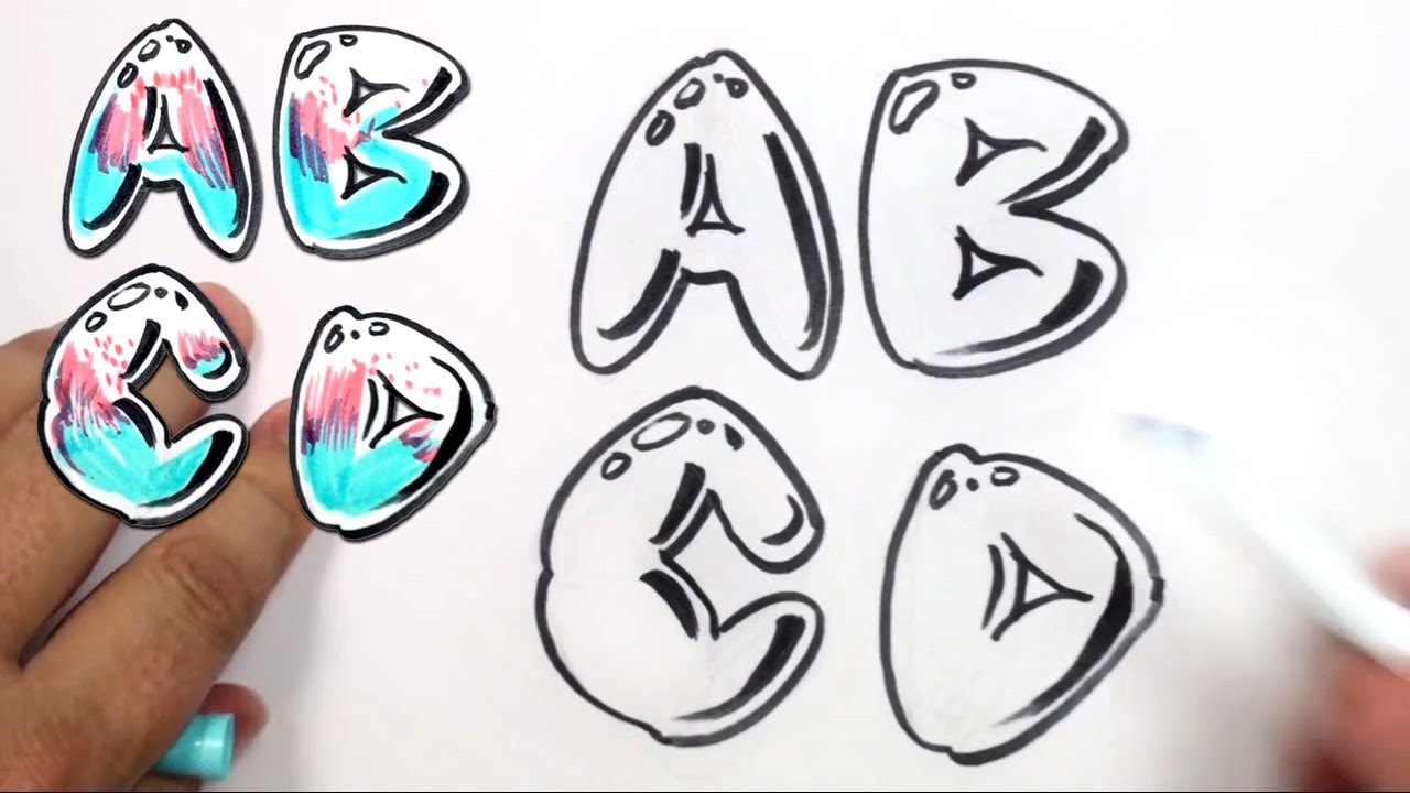 GRAFFITI COLLECTION IDEAS: Graffiti Alphabet Bubble Style Ideas