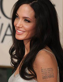 Angelina Jolie Tattoos, Tattooing