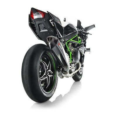 Kawasaki Ninja H2R motorcycle rear view