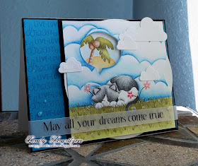 Dreaming Kitty Card by February Guest Designer Emily Lauritzen | Aloha Newton & Newton's Daydream stamp sets by Newton's Nook Designs #newtonsnook