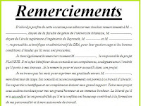 Exemple Remerciement Rapport De Stage Pdf