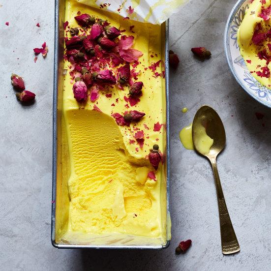 Rosewater and Saffron Ice Cream Bastani Irani