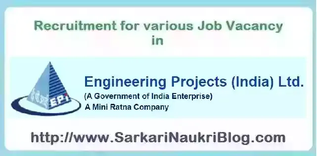 Recruitment in Engineering Projects India) Limited