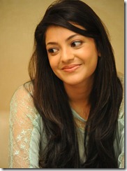 Actress Kajal Agarwal Cute Smile Photos at Sarocharu Movie Interview